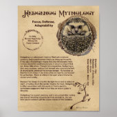 HEDGEHOG MYTHOLOGY POSTER (Voorkant)