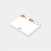 Hedgehog Natuur Bloemen Regenboog Patroon Post-it® Notes (Schuin)