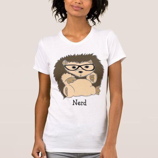 HedgeHog Nerd, Hipster, Geeky... Shirts (Voorkant)