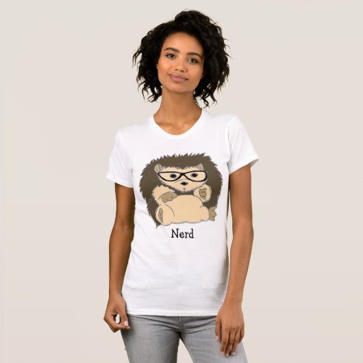 HedgeHog Nerd, Hipster, Geeky... Shirts (Voorkant volledig)