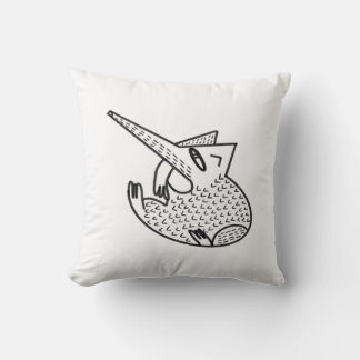 Hedgehog oldchool poster grafische stijl kussen