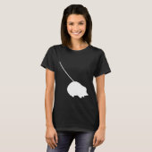 Hedgehog on a Leash  Cute  Pet Animal T-shirt (Voorkant volledig)