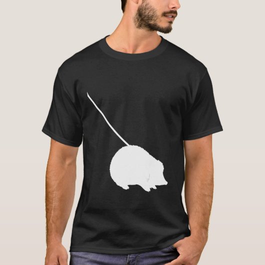Hedgehog on a Leash  Cute  Pet Animal T-shirt (Voorkant)