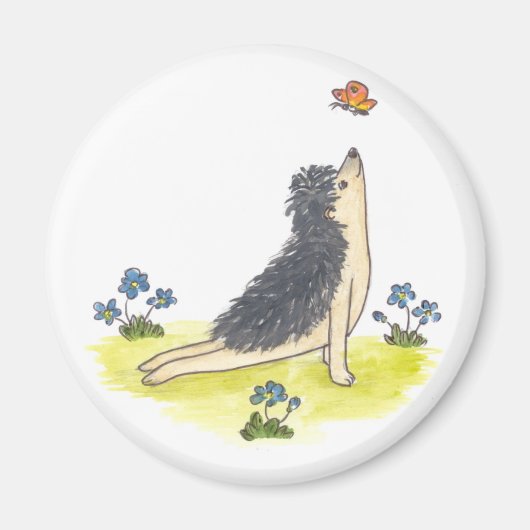 Hedgehog opwaarts gerichte hond magneet (Voorkant)