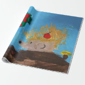 Hedgehog Painting Cadeaupapier (Uitgerold)