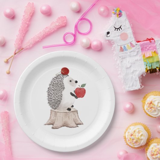 Hedgehog Papieren Bordje (Feest)