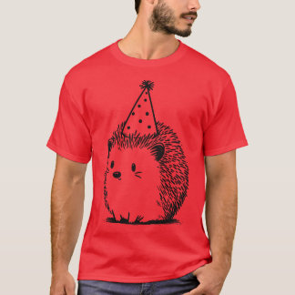 Hedgehog Party Tijd T-shirt