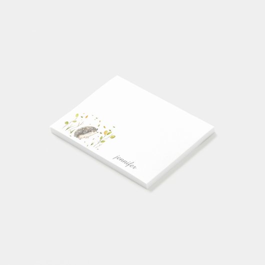Hedgehog personaliseren Post-it® notes (Schuin)