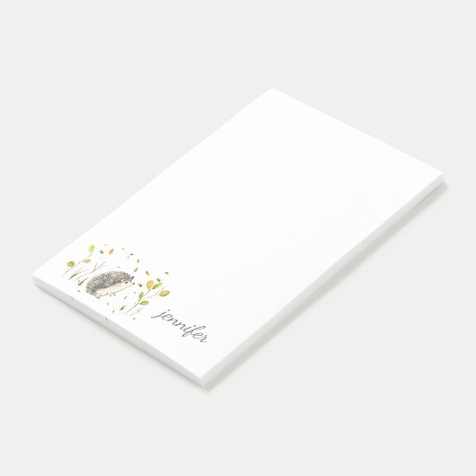 Hedgehog personaliseren Post-it® notes (Schuin)