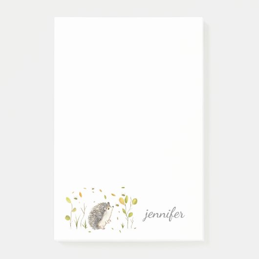 Hedgehog personaliseren Post-it® notes (Voorkant)