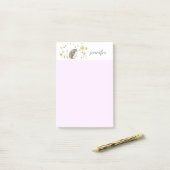 Hedgehog personaliseren Post-it® notes (Op bureau)