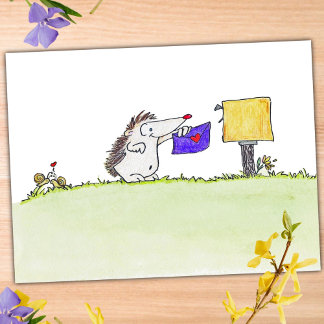 HEDGEHOG POST van Nicole Janes Briefkaart
