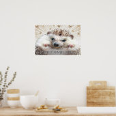 HEDGEHOG POSTER VOOR KLEINE BEWARING (Keuken)