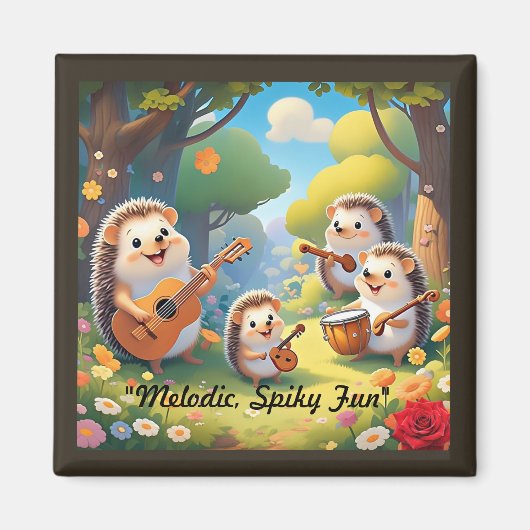 "Hedgehog Rhythm Crew" Magneet (Voorkant)