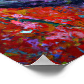 Hedgehog ruiken een bloem Palet Mes stijl kunst Poster (Hoek)