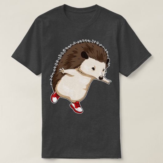 Hedgehog Runner Running Sports T-shirt (Design voorkant)