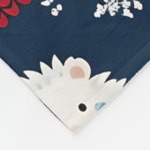 Hedgehog’s in Scarves  Fleece Deken (Hoek)