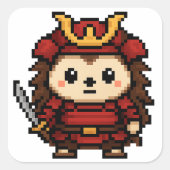 Hedgehog Samurai sticker Sheet (Voorkant)