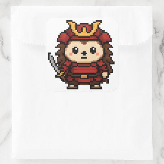Hedgehog Samurai sticker Sheet (Tas)