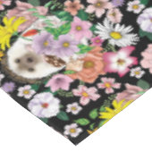 Hedgehog Schattigee bloemen Tafelkleed (Gekanteld)