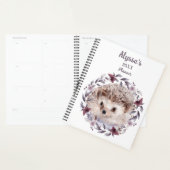 Hedgehog Schattigee Waterverf Baby Dierennaam Kale Planner (Display)