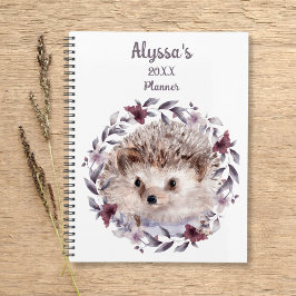 Hedgehog Schattigee Waterverf Baby Dierennaam Kale Planner