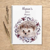 Hedgehog Schattigee Waterverf Baby Dierennaam Kale Planner