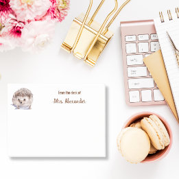 Hedgehog Schattigee Waterverf van het bureau van S Post-it® Notes