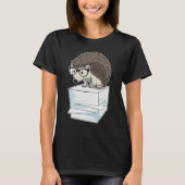 Hedgehog Secretaris Stack van papier T-shirt (Voorkant)
