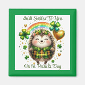 Hedgehog St. Patrick's Day Magnet (Voorkant)