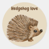 Hedgehog sticker scrapbooking plezier, stickers (Voorkant)