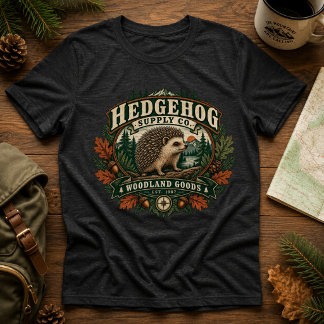 Hedgehog Supply Co. Vintage Woodland Goods Natuur Tri-Blend Shirt
