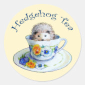 Hedgehog Tea Stickers (Voorkant)