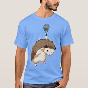 Hedgehog Tennis racket T-shirt