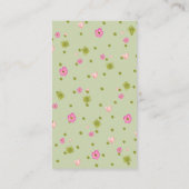 Hedgehog Tuin Party Baby shower Luier Raffle Informatiekaartje (Achterkant)