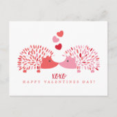 Hedgehog Valentijn Briefkaart (Voorkant)