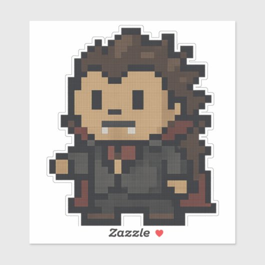 Hedgehog Vampire 6x6 Sticker (Vel)