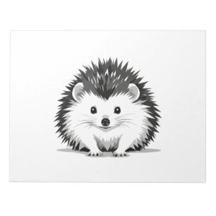 Hedgehog Vector Grafische Kunst Portret Dierlijke Notitieblok