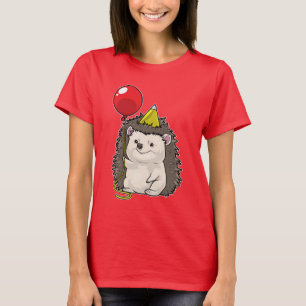 Hedgehog Verjaardagsballon T-shirt