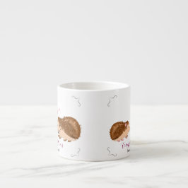 Hedgehog verloving / bruiloft espresso kop
