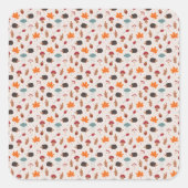 Hedgehog Vierkante Sticker (Voorkant)