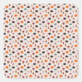 Hedgehog Vierkante Sticker