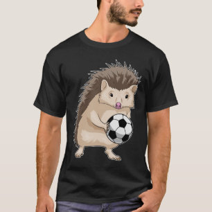 Hedgehog Voetballer Voetbal T-shirt