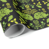 Hedgehog Volkskunst Cadeaupapier (Rol Hoek)