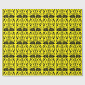 Hedgehog Volkskunst Cadeaupapier (Vlak)