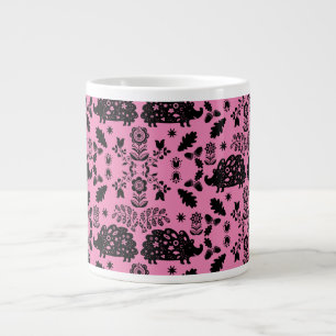 Hedgehog Volkskunst Grote Koffiekop