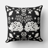 Hedgehog Volkskunst Kussen (Achterkant)