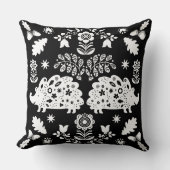 Hedgehog Volkskunst Kussen (Voorkant)