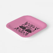 Hedgehog Volkskunst Papieren Bordje (Gebogen)