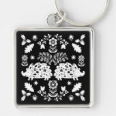 Hedgehog Volkskunst Sleutelhanger (Voorkant)